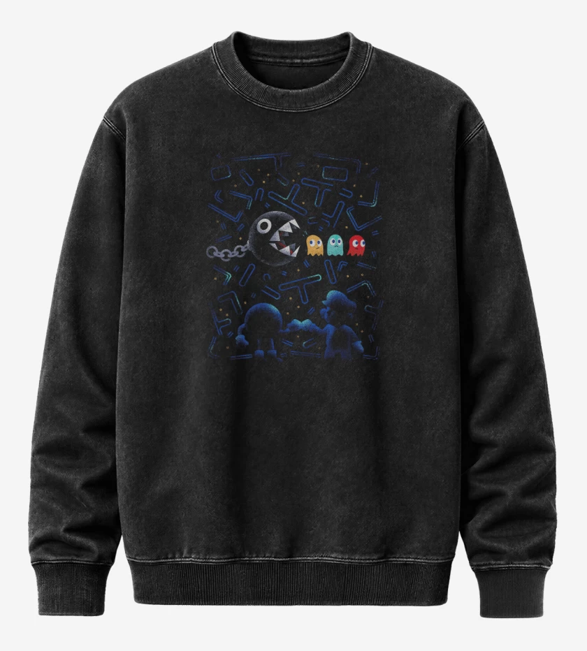 Poleron Polo Acid Wash Negro de Teamwork