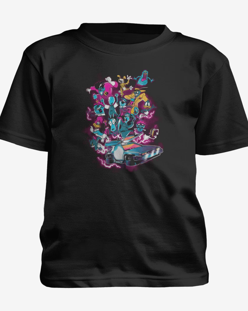 Polera de niño Negro de Volver al Pasado