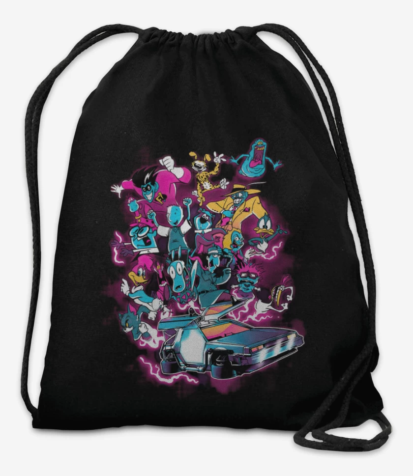 Mochila Negro de Volver al Pasado