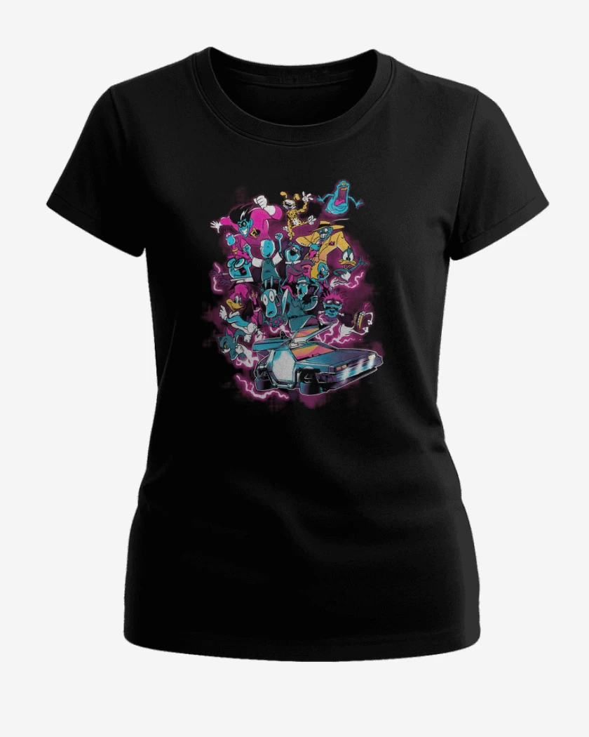 Polera de Mujer Negro de Volver al Pasado