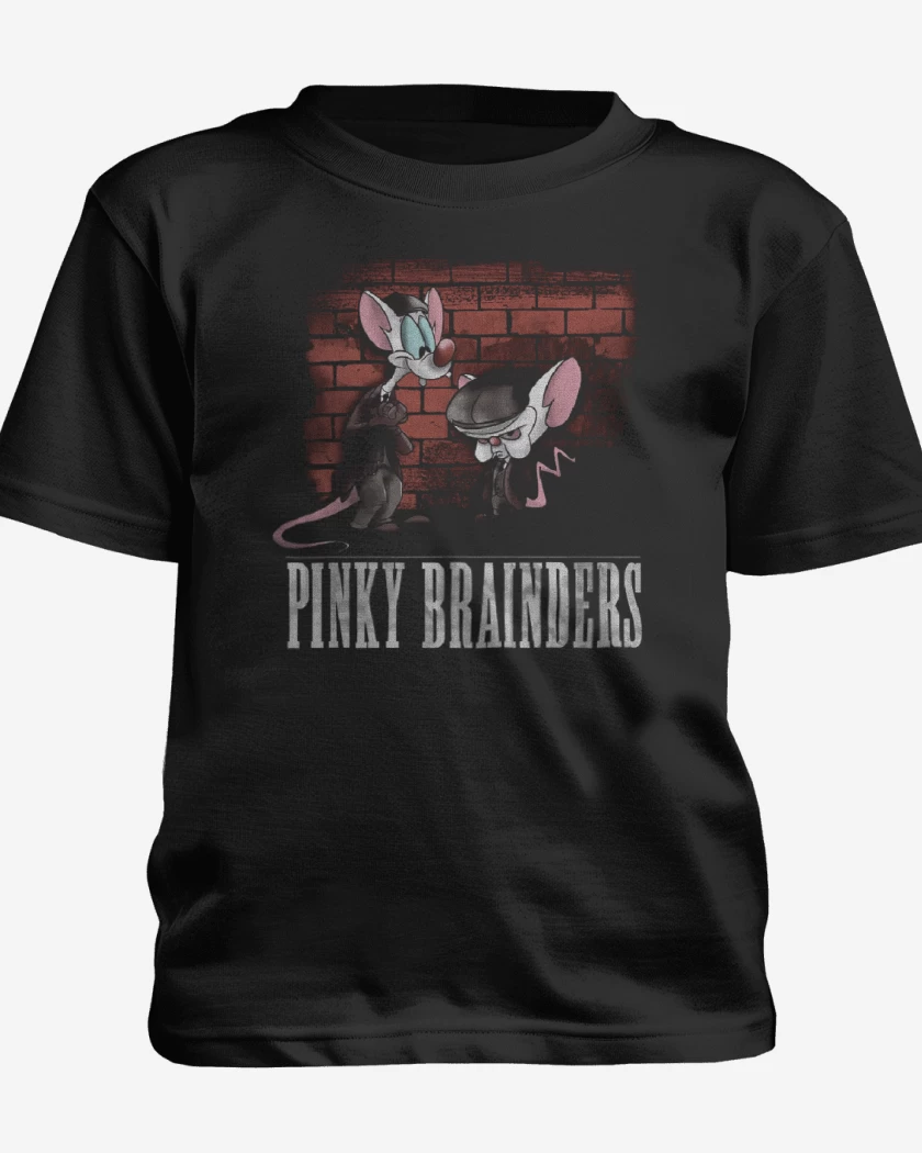 Polera de niño Negro de Pinky Brainders