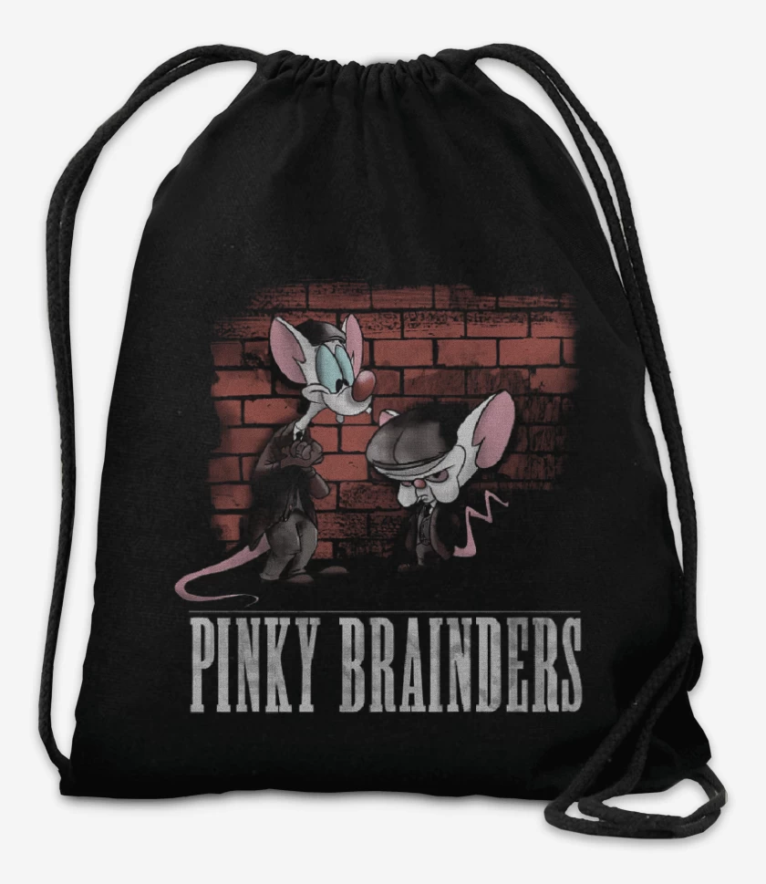 Mochila Negro de Pinky Brainders