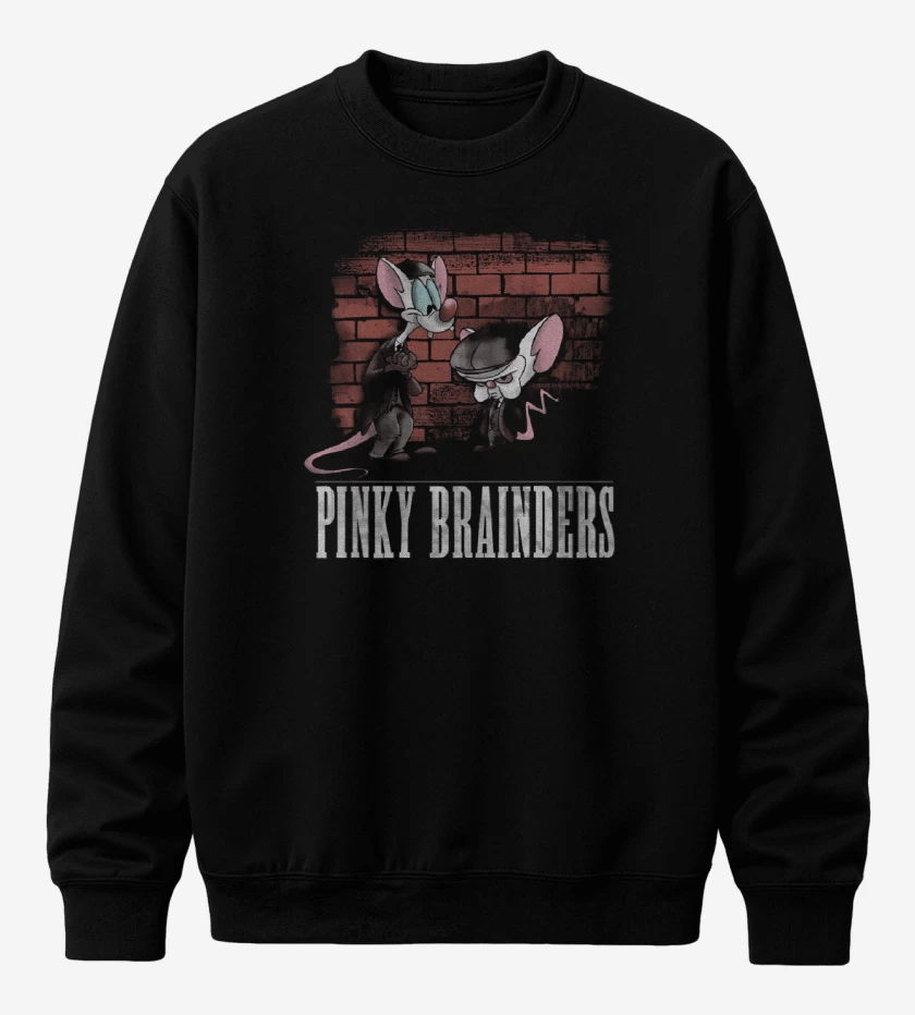 Poleron polo Negro de Pinky Brainders