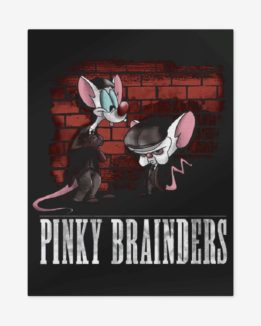 Print metalico Negro de Pinky Brainders