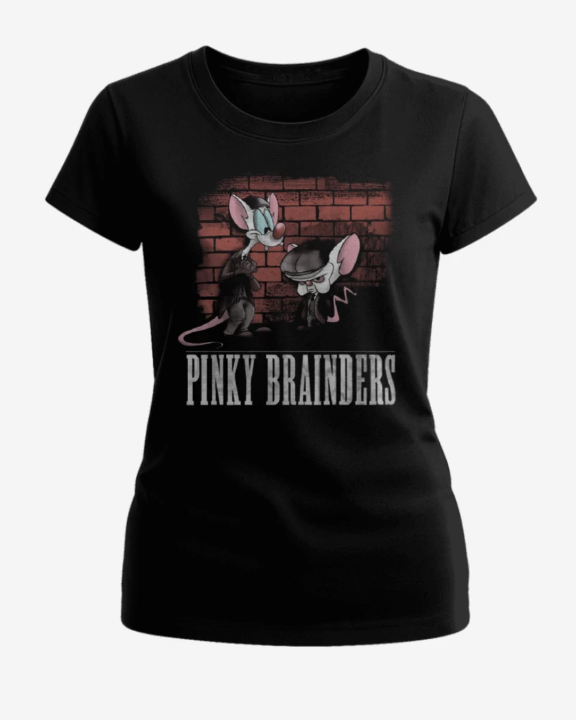 Polera de Mujer Negro de Pinky Brainders