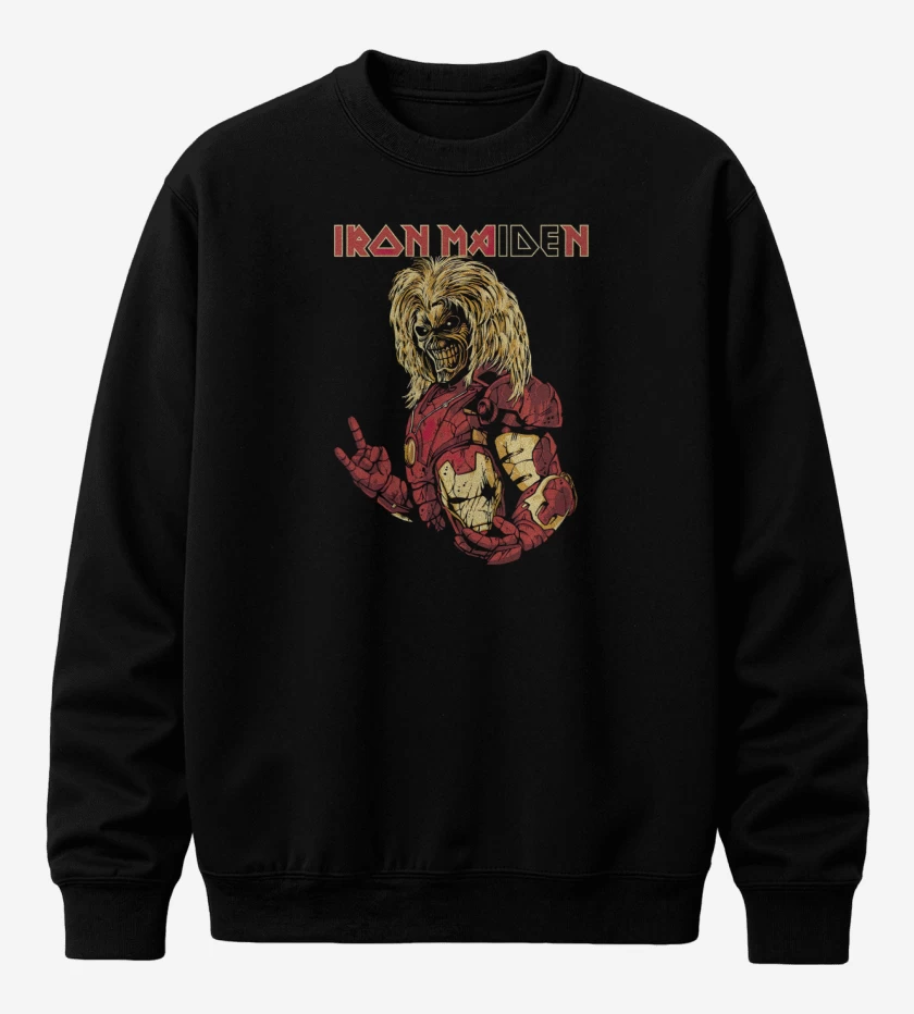Poleron polo Negro de Iron Ma(ide)n