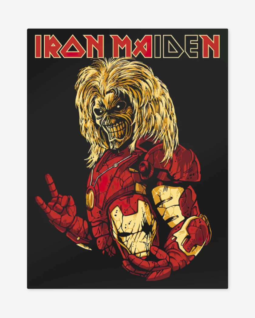 Print metalico Negro de Iron Ma(ide)n