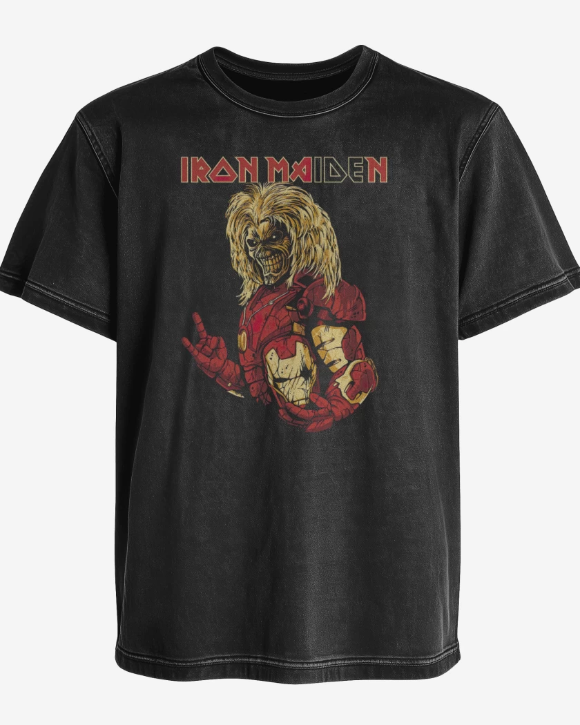 Polera desgastada Iron Ma(ide)n