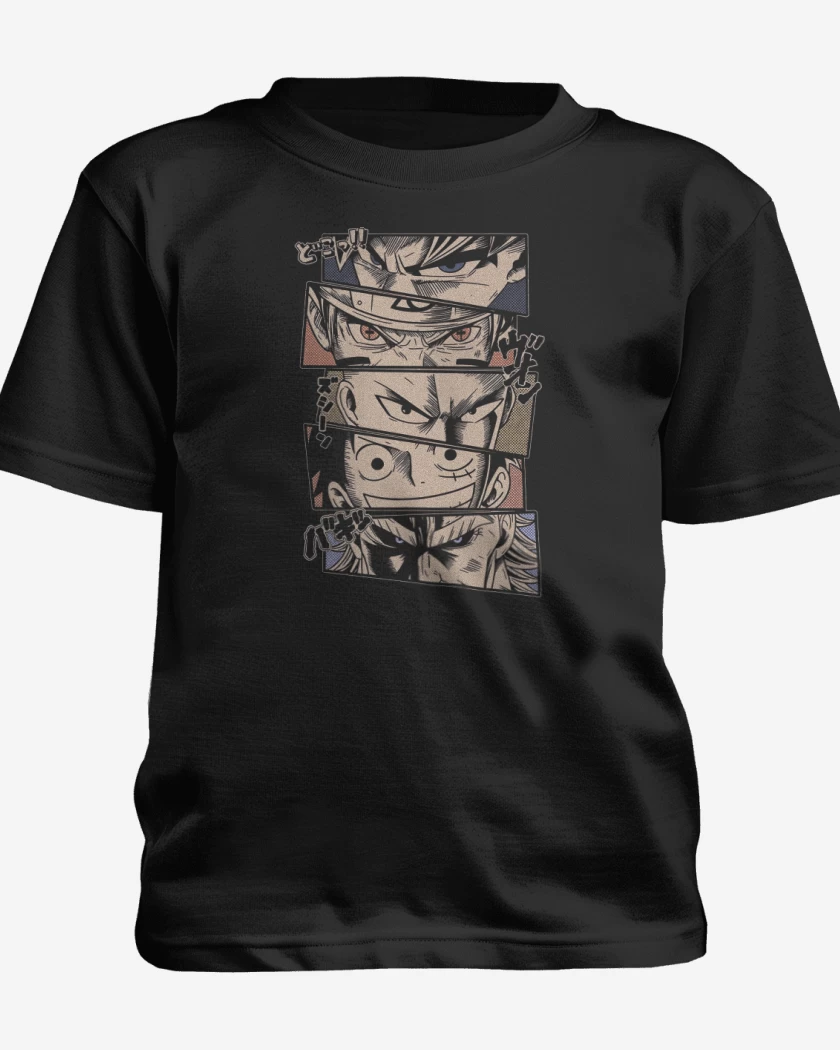 Polera de niño Negro de Leyendas del Anime