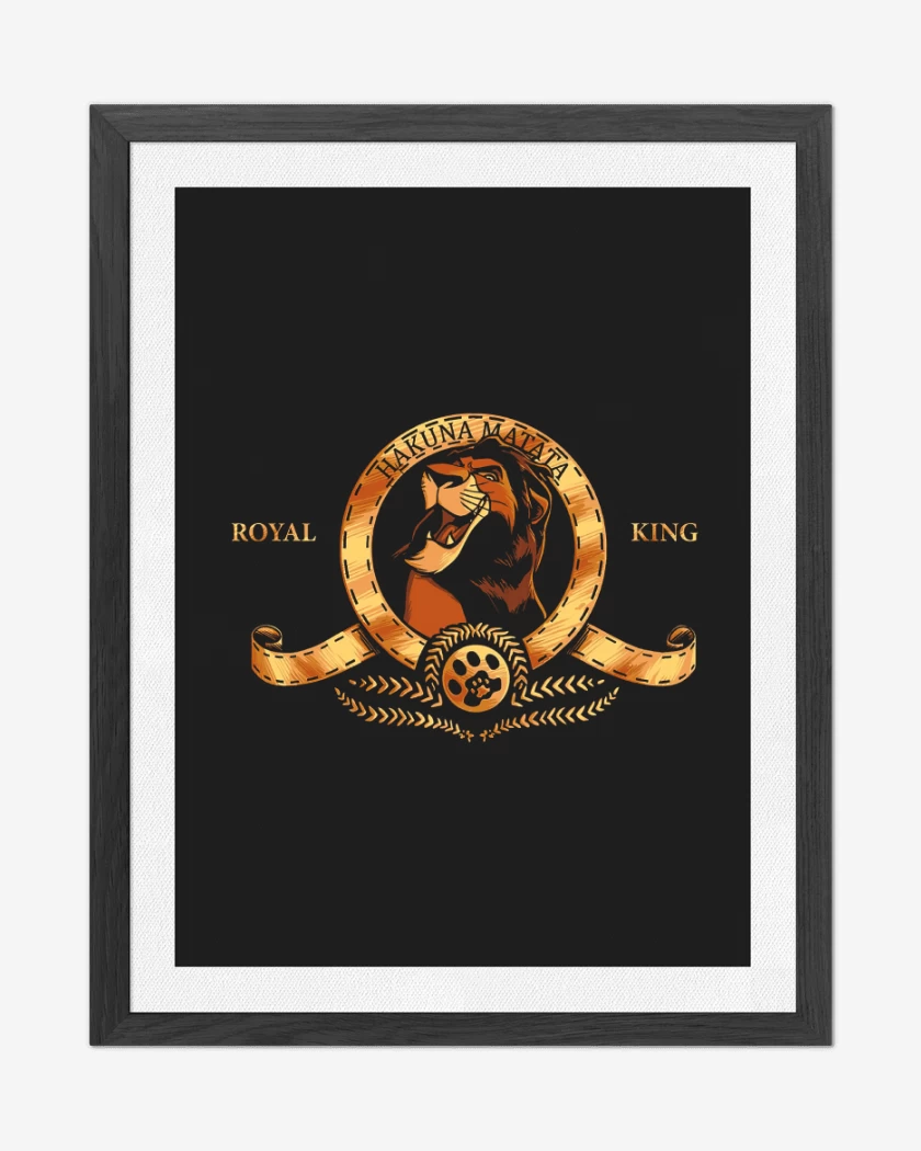 Cuadro decorativo Negro de Scar Studios