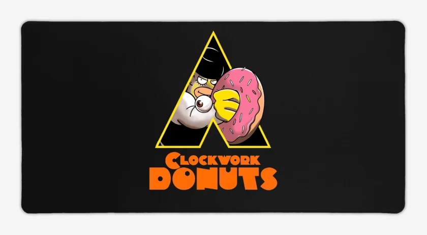Mouse pad Gamer Negro de Clockwork Donuts