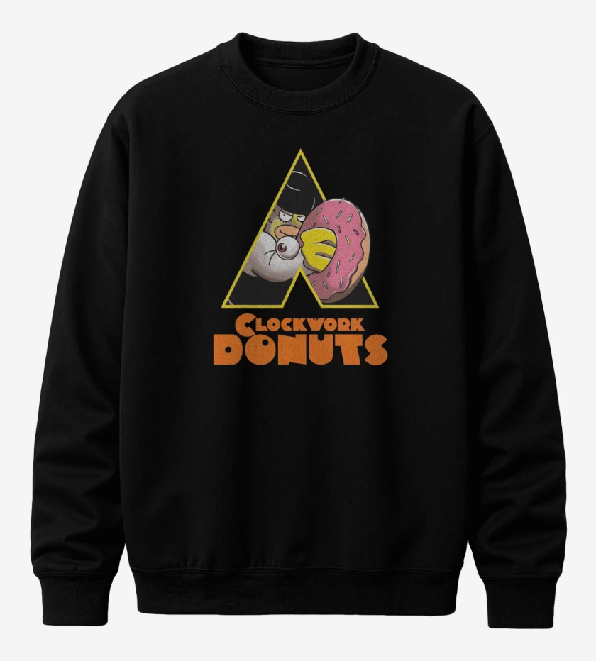 Poleron polo Negro de Clockwork Donuts