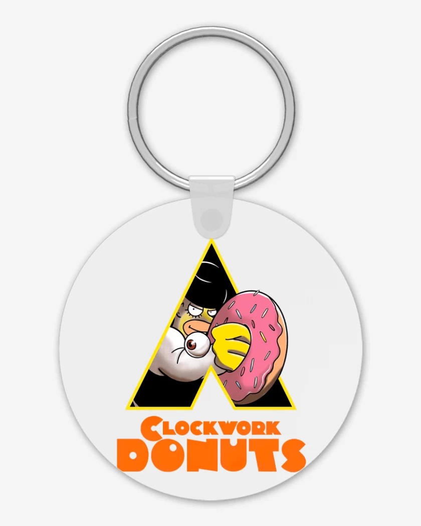 Llavero Blanco de Clockwork Donuts