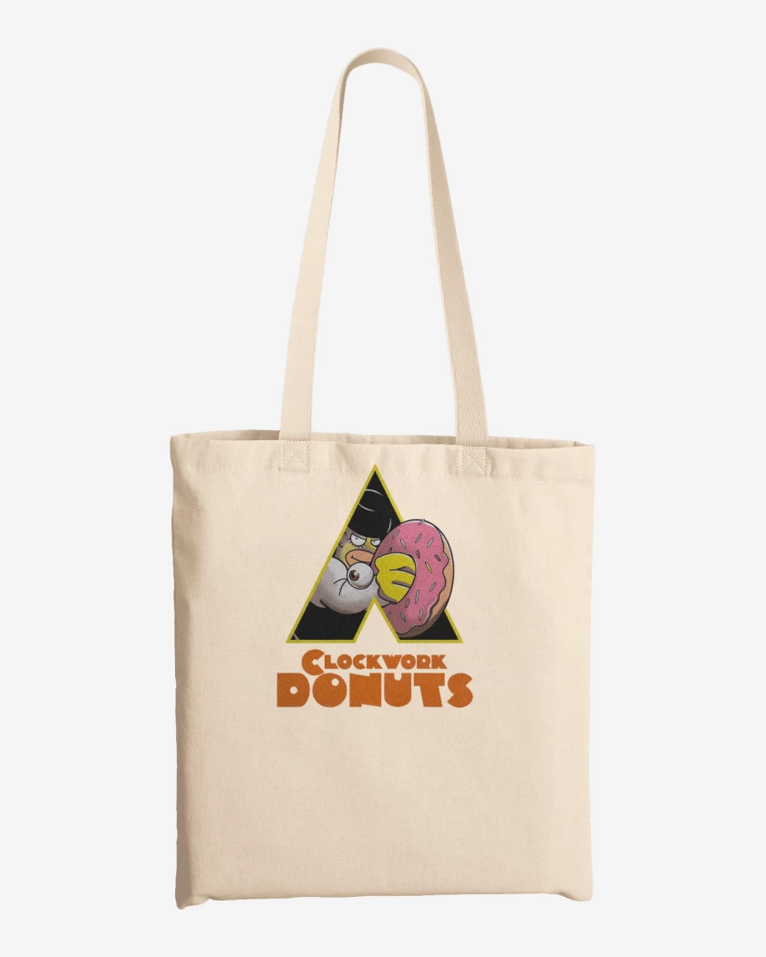 Totebag Blanco de Clockwork Donuts