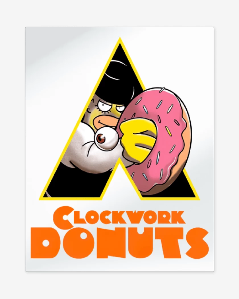 Print metalico Blanco de Clockwork Donuts