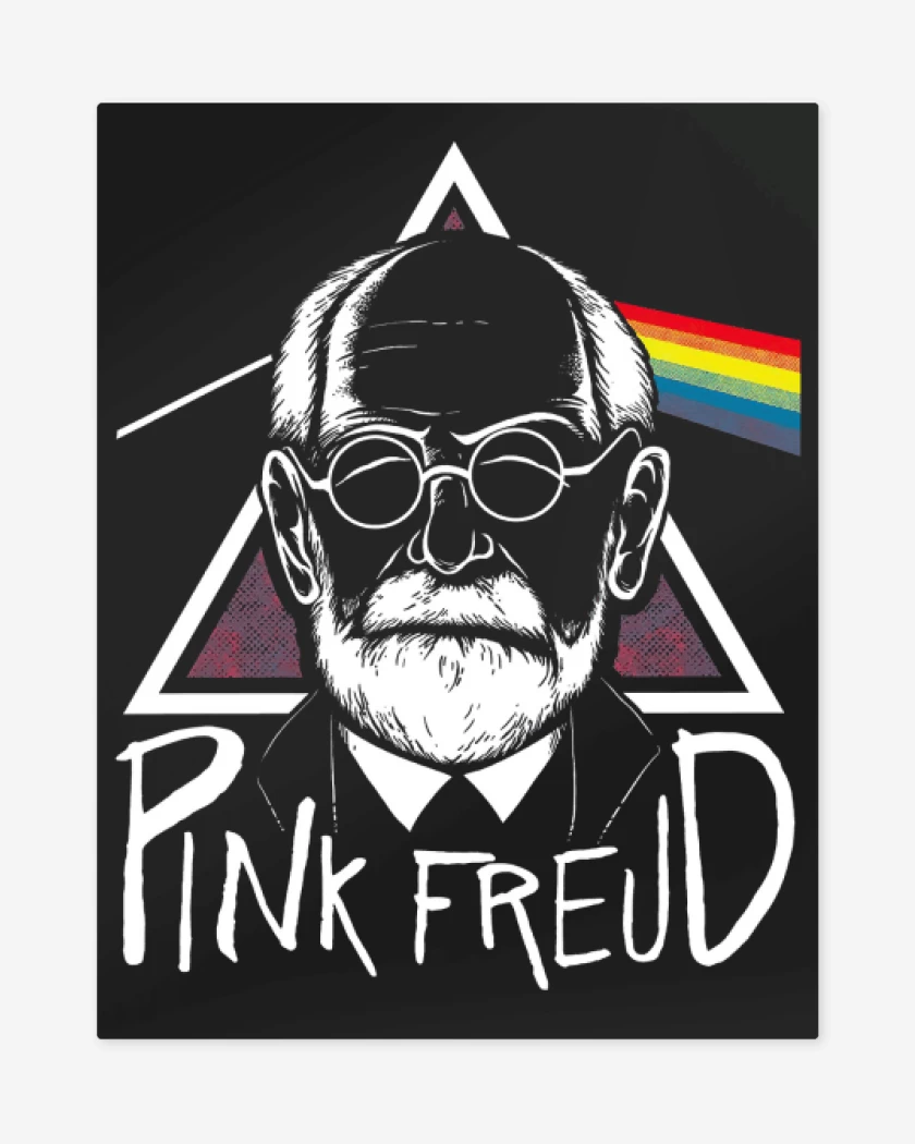 Print metalico Negro de Pink Freud