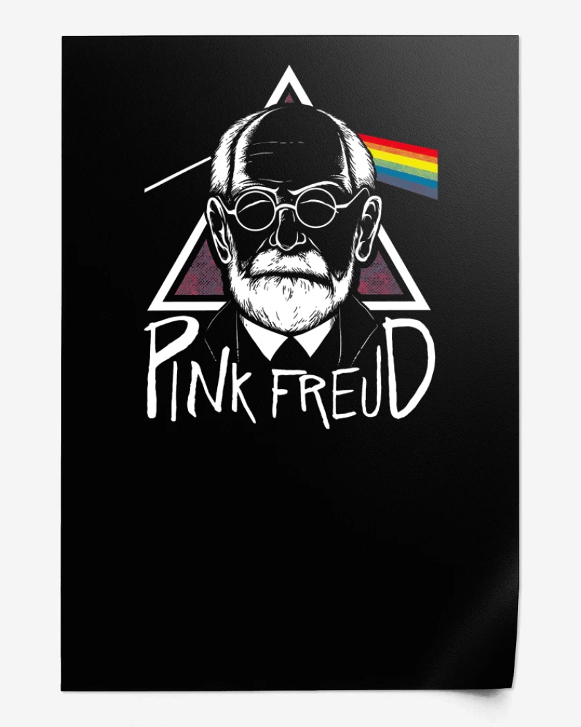 Print Negro de Pink Freud