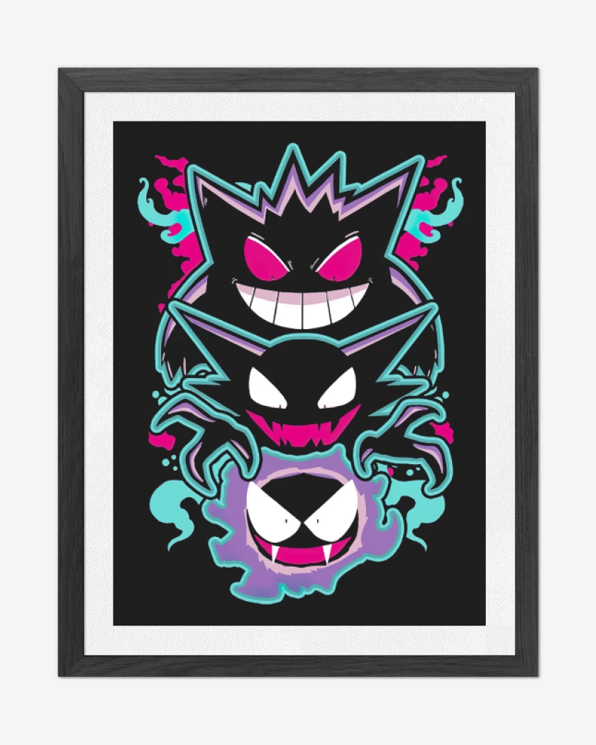 Cuadro decorativo Negro de Trio Fantasmal