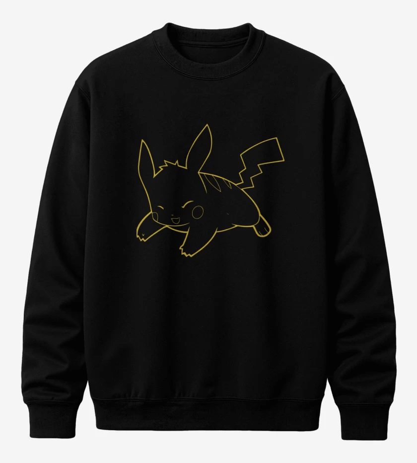 Poleron polo Negro de Pikachu