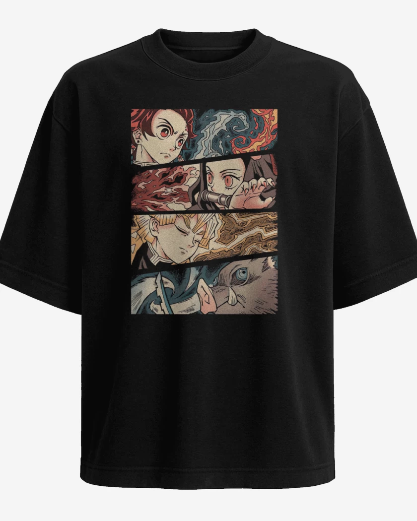 Polera Oversize Cazadores de Demonios