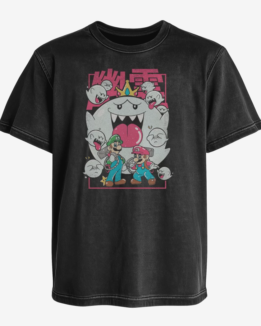 Polera desgastada Negro de GhostBroster