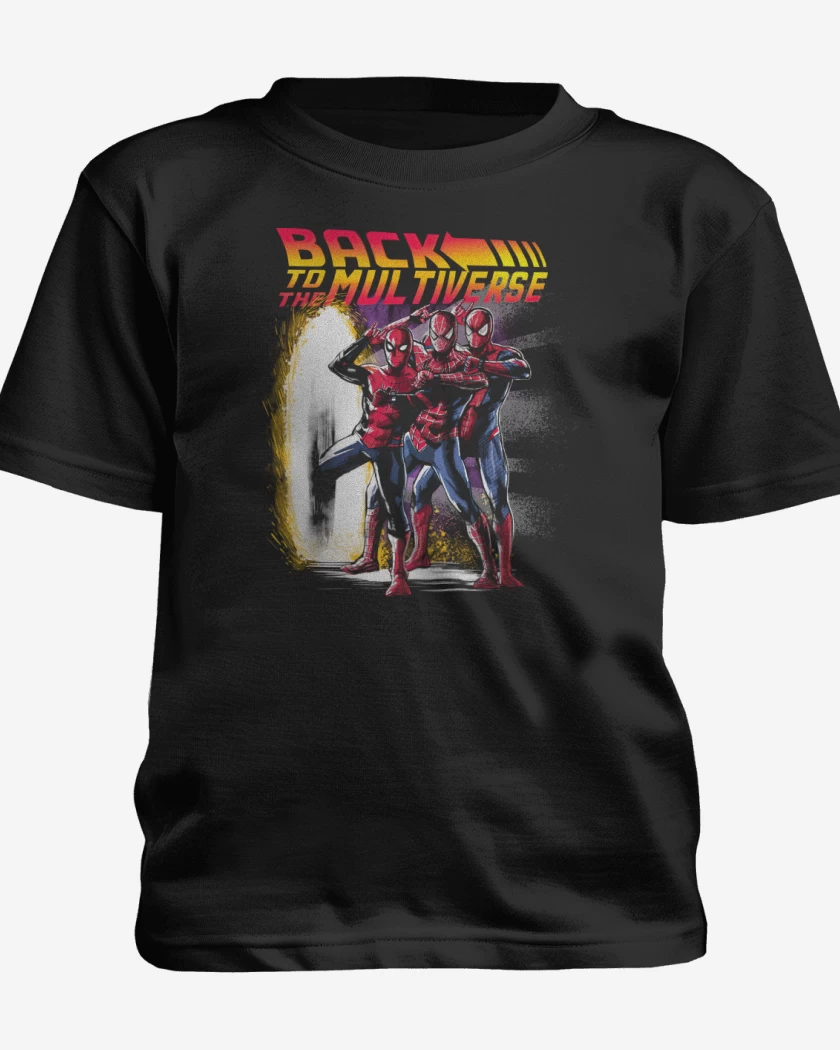 Polera de niño Negro de Back to the Multiverse