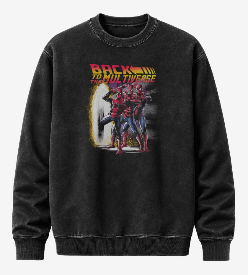 Poleron Polo Acid Wash Negro de Back to the Multiverse