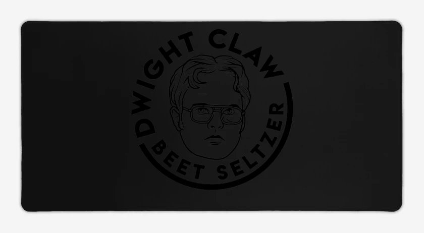 Mouse pad Gamer Negro de Dwight Claw