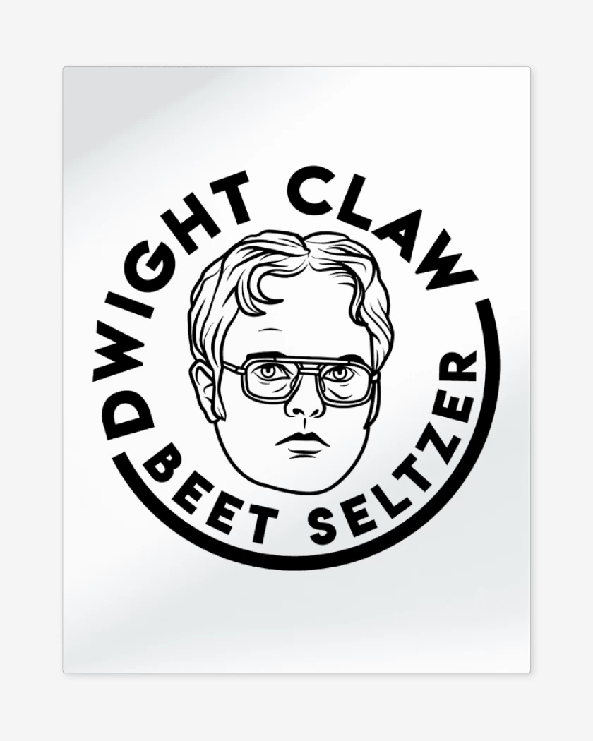 Print metalico Blanco de Dwight Claw
