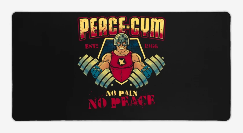 Mouse pad Gamer Negro de Peace Gym
