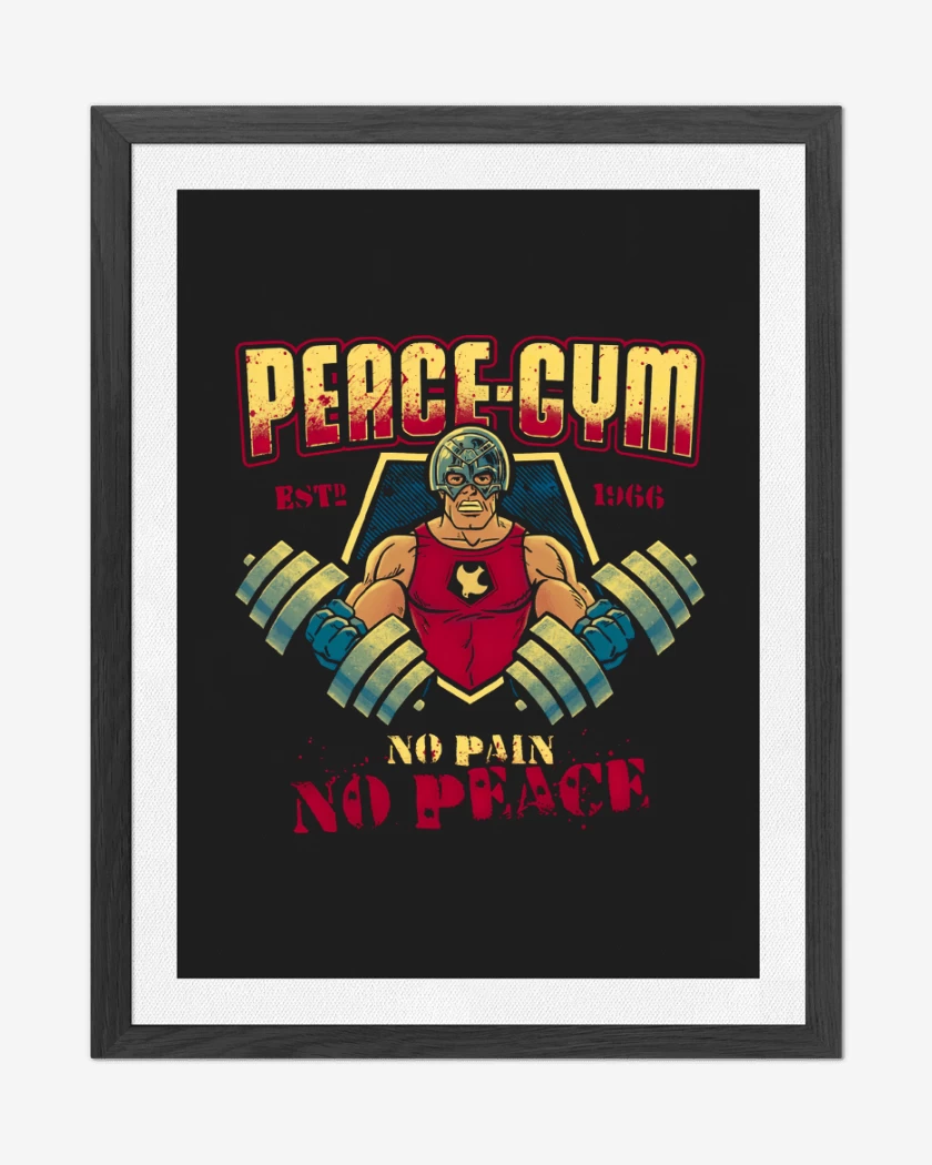 Cuadro decorativo Negro de Peace Gym