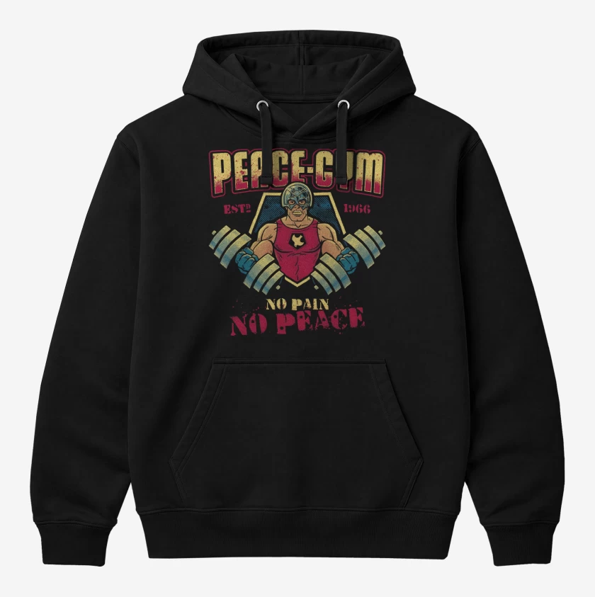 Polerón Canguro Negro de Peace Gym