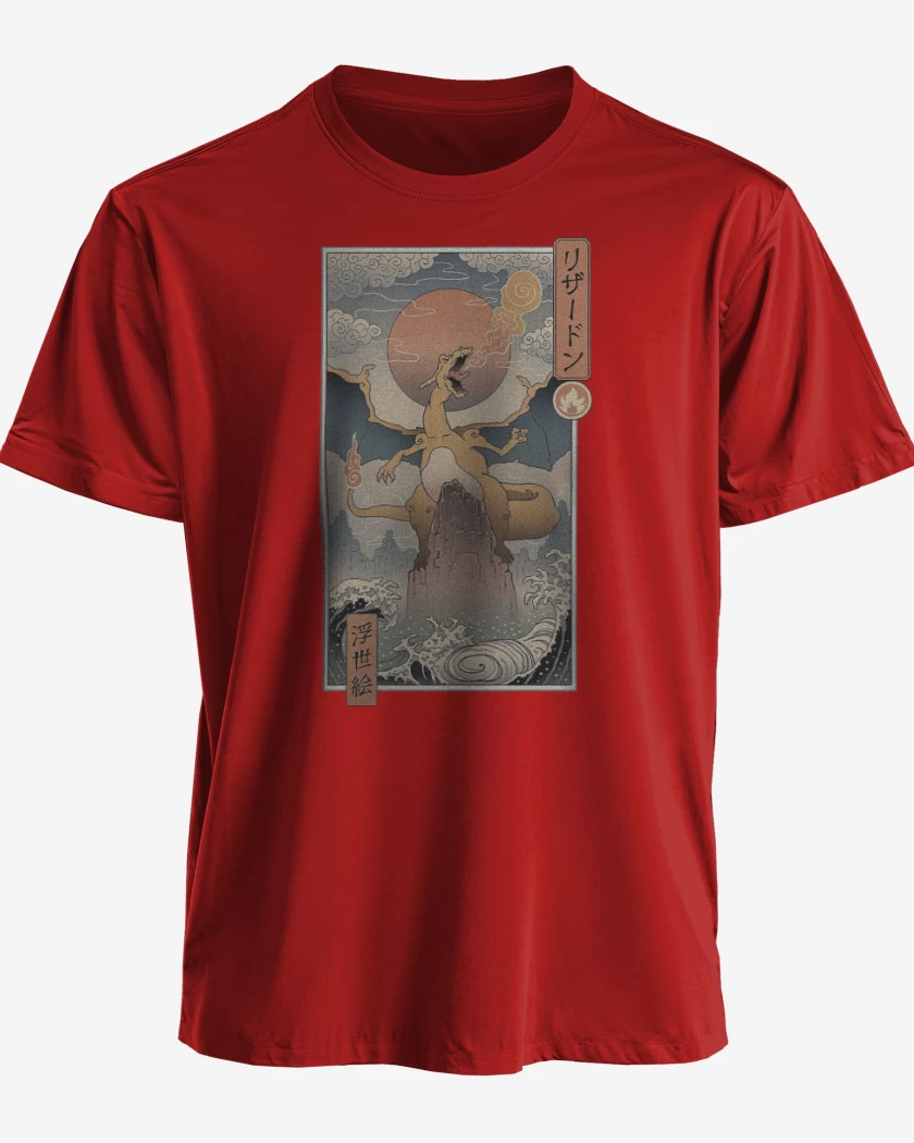 Polera Charizard Ukiyo-e