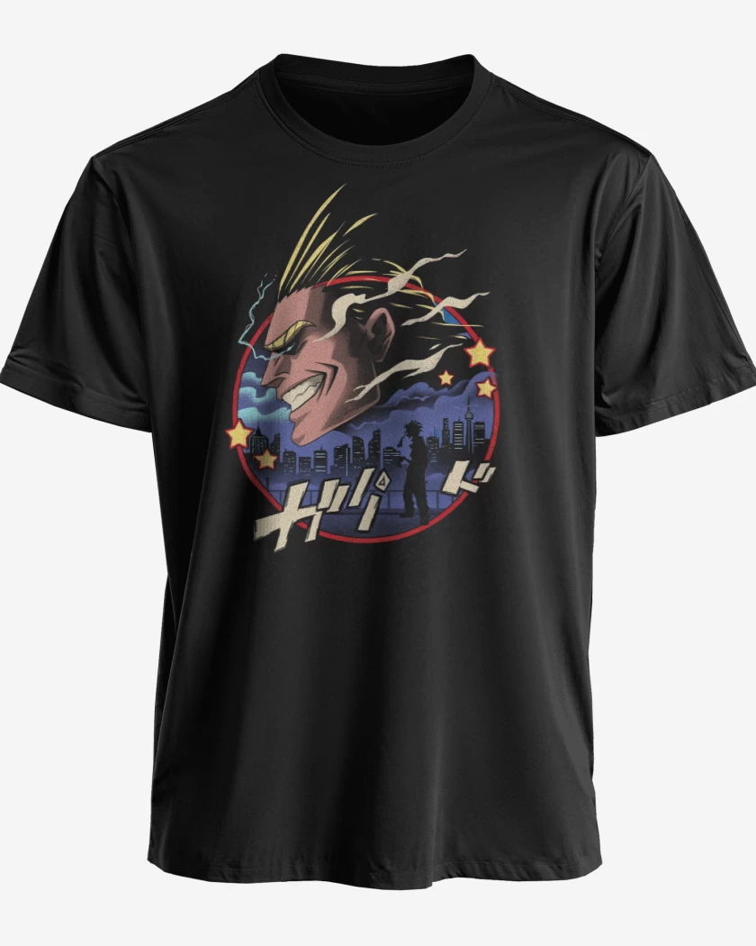 Polera premium Negro de Símbolo de la Paz