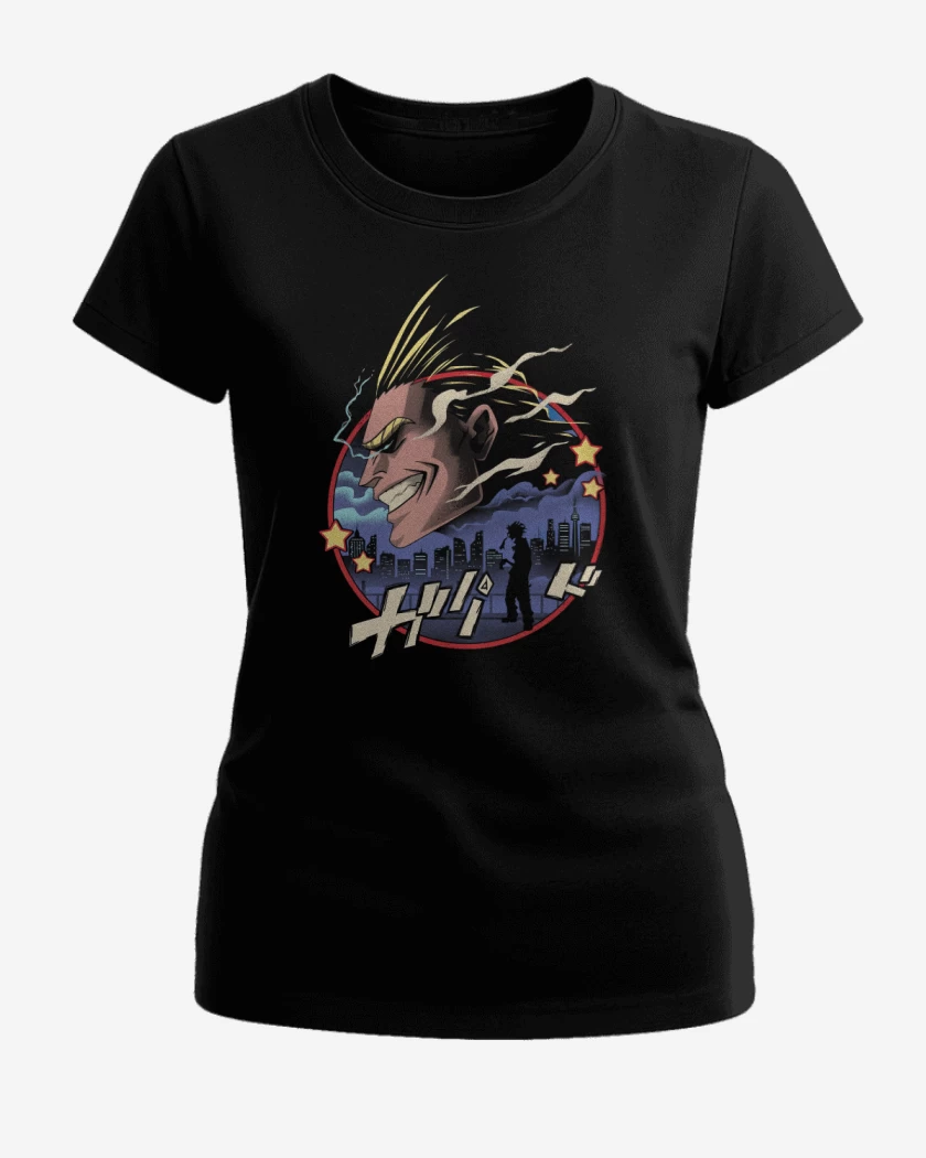 Polera de Mujer Negro de Símbolo de la Paz