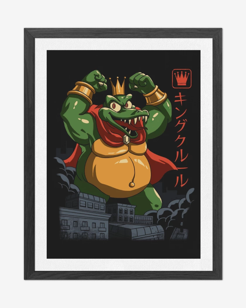 Cuadro decorativo Negro de King K. Rool