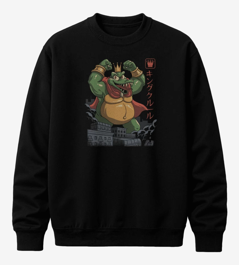 Poleron polo Negro de King K. Rool