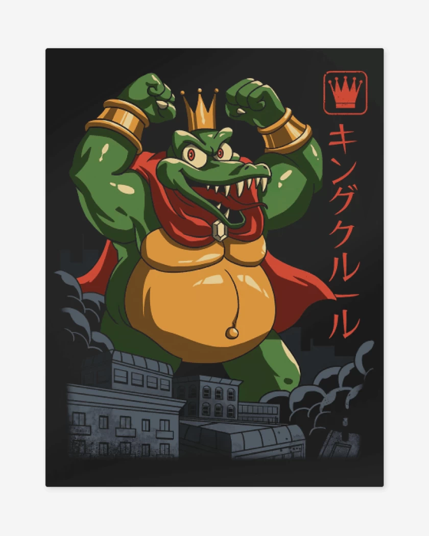 Print metalico Negro de King K. Rool