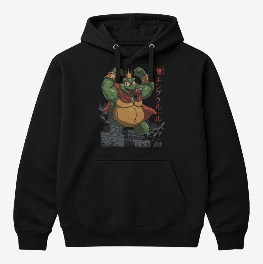 Polerón Canguro Negro de King K. Rool