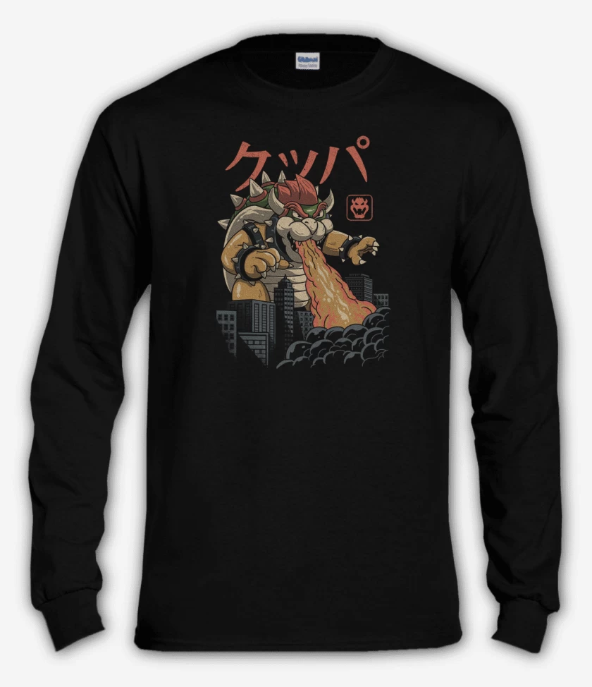 Polera manga larga Negro de Koopazilla