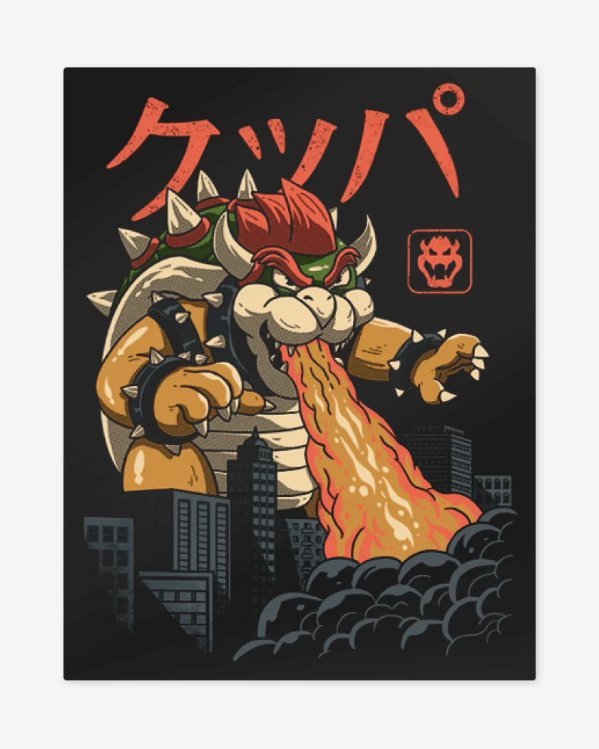 Print metalico Koopazilla