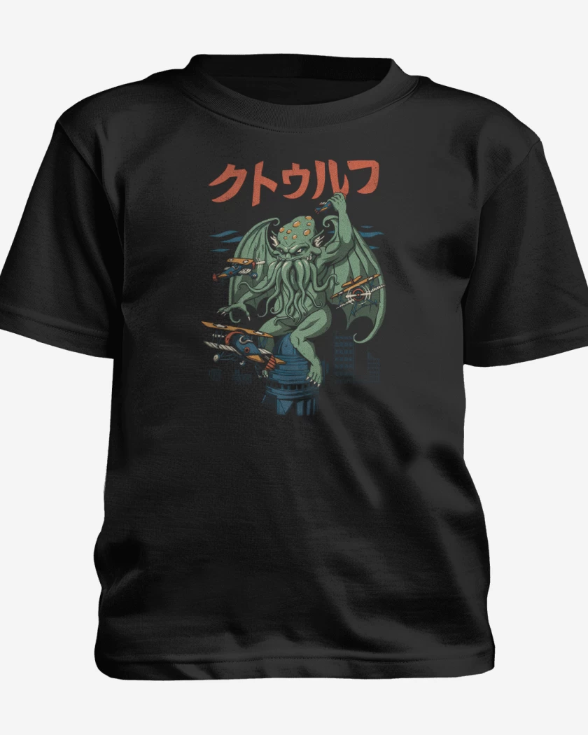 Polera de niño Negro de Kongthulu