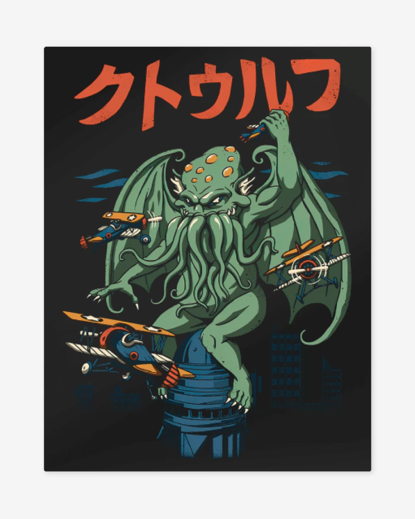 Print metalico Negro de Kongthulu