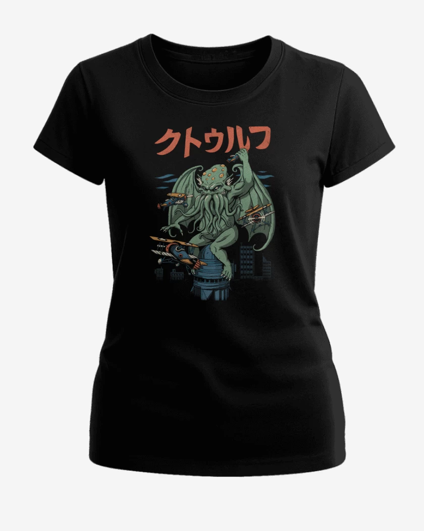 Polera de Mujer Negro de Kongthulu