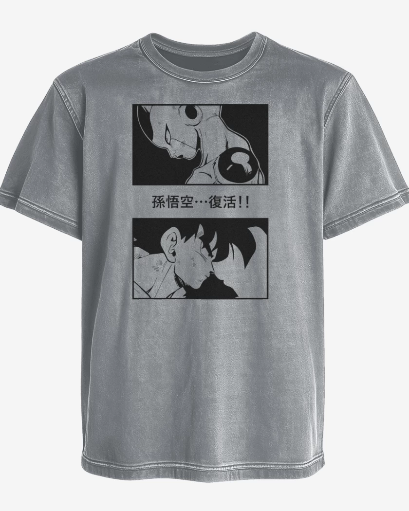 Polera desgastada Goku vs Freezer
