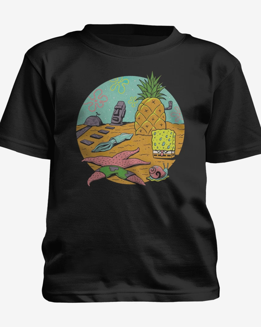 Polera de niño Negro de Fondo de Bikini