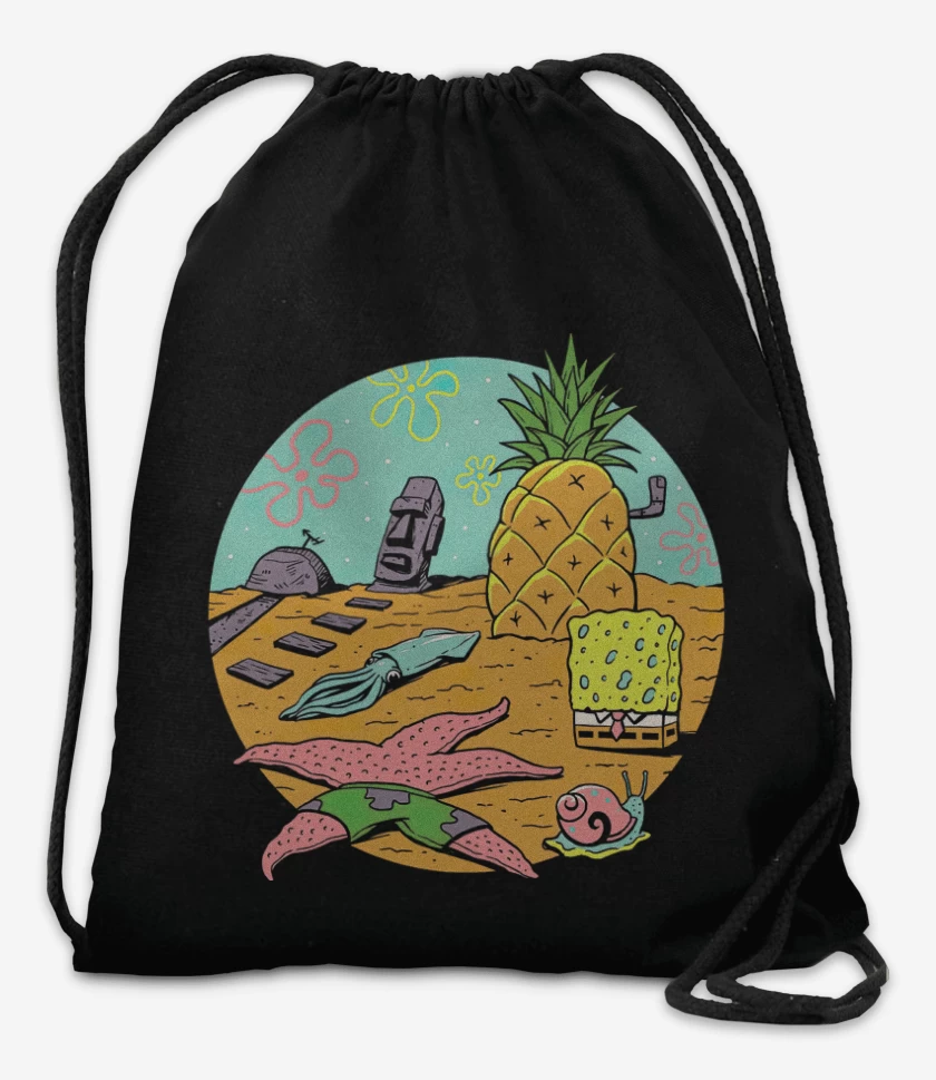 Mochila Negro de Fondo de Bikini