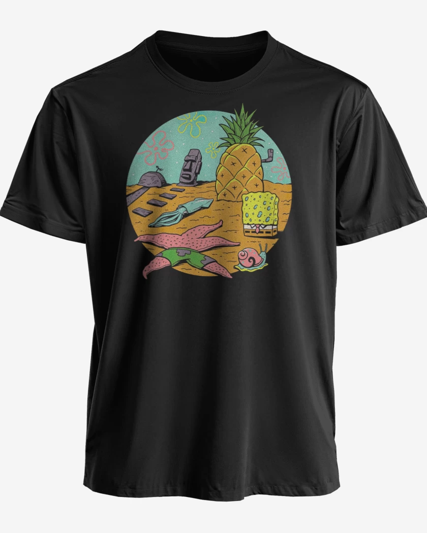 Polera premium Negro de Fondo de Bikini
