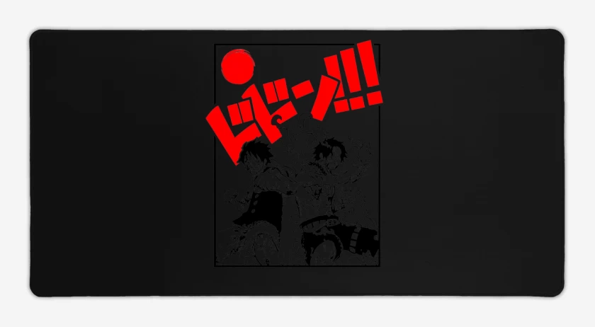 Mouse pad Gamer Negro de Luffy & Ace