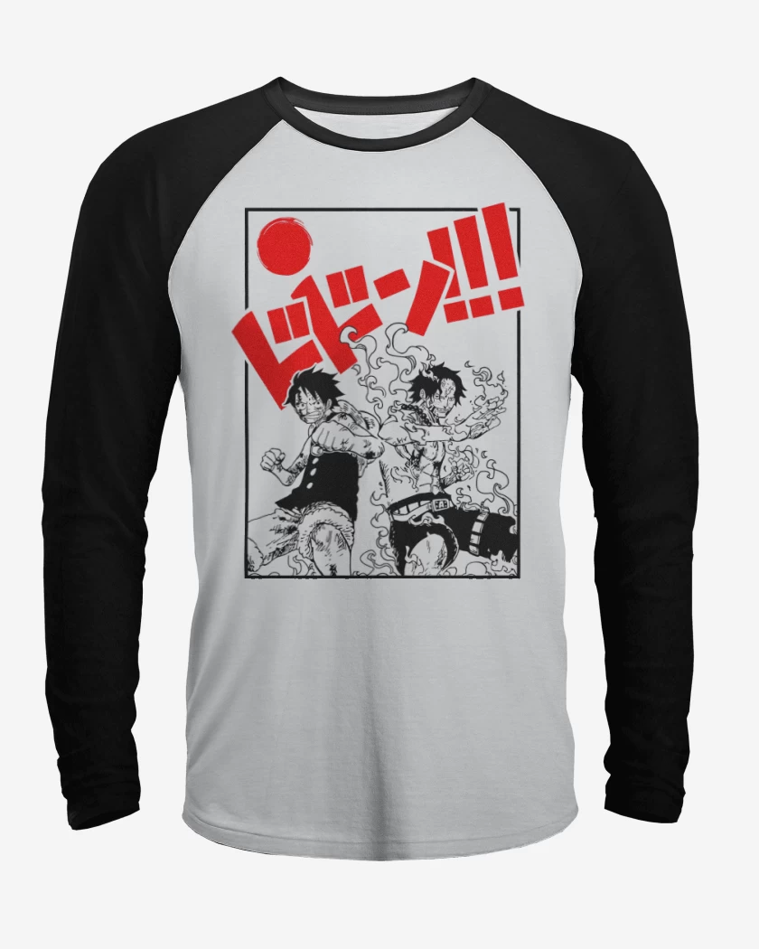Polera Raglan Luffy & Ace